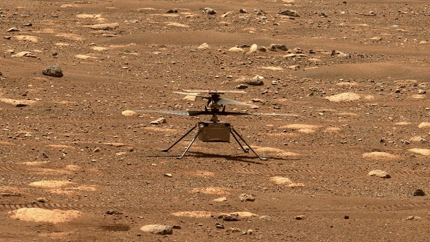 پرواز مریخ نورد نبوغ بر فراز مریخ در ۲۰۲۱